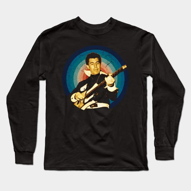 Vintage Vibe Virtuoso Wray's Retro Reverberation in Fashion Long Sleeve T-Shirt by HOuseColorFULL